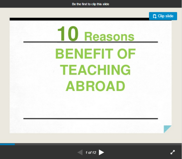 benefits of teaching abroad